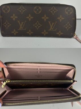 Louis Vuitton Clemence Wallet Ballerina Pink Interior